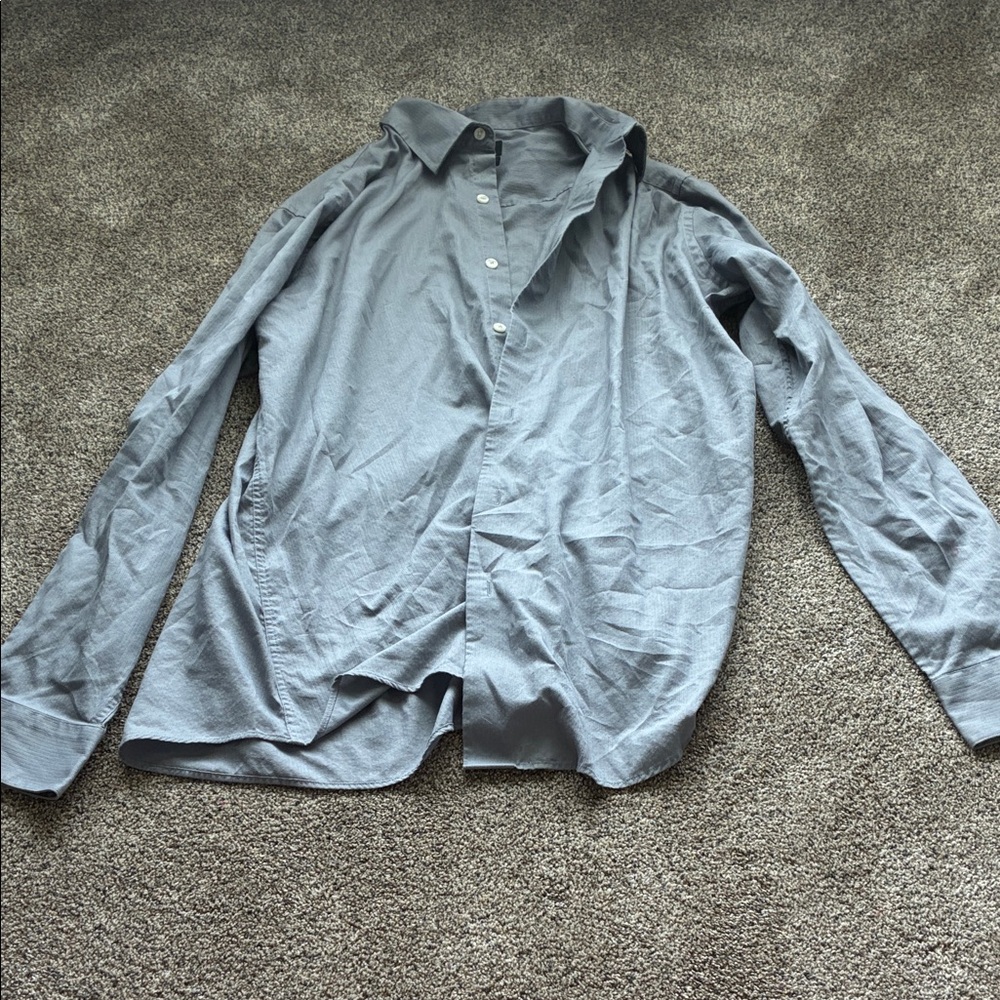 Apt. 9 Men's Light Gray Dress Shirt